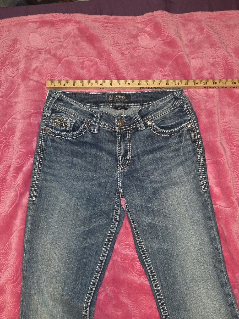 Silver Jeans Women's Boot Cut Mid Blue Denim - Picture 2 of 7